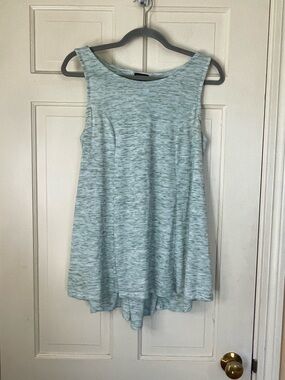 Torrid Womens Tank Top Size 0 Green Round Neck Crochet Back Lace Up Sleeveless